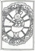 Peacock - Madhubani