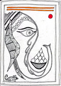 Lord Ganesha - Madhubani