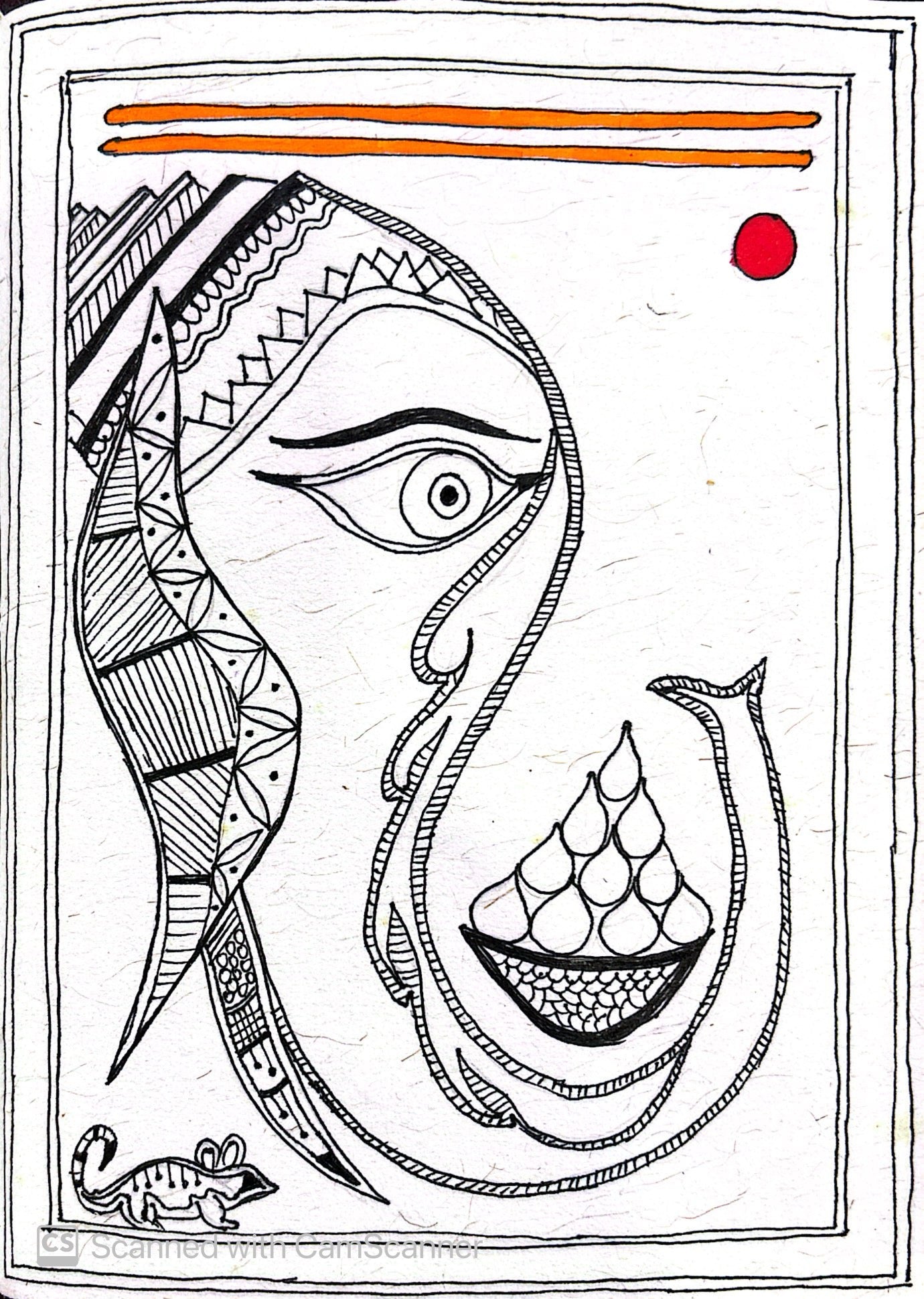 Lord Ganesha - Madhubani
